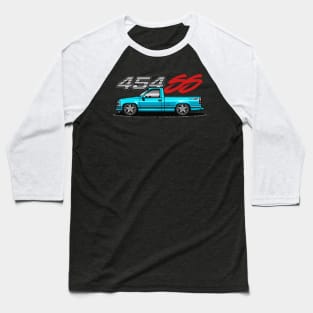 Chevy 454 SS Pickup Truck (Windsor Blue) Baseball T-Shirt